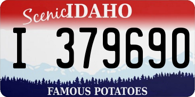 ID license plate I379690