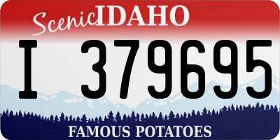 ID license plate I379695