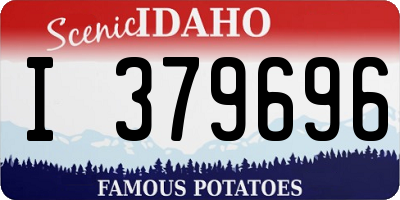 ID license plate I379696