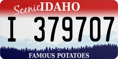 ID license plate I379707