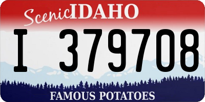 ID license plate I379708