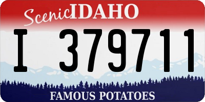 ID license plate I379711