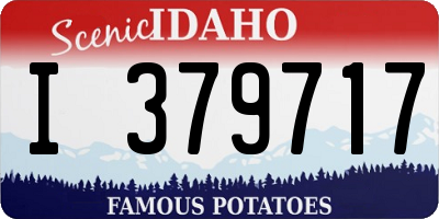 ID license plate I379717