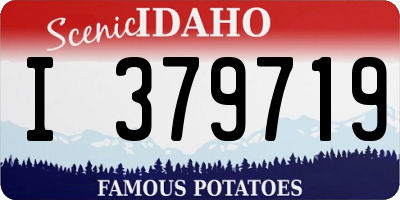 ID license plate I379719
