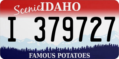 ID license plate I379727