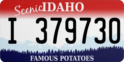 ID license plate I379730