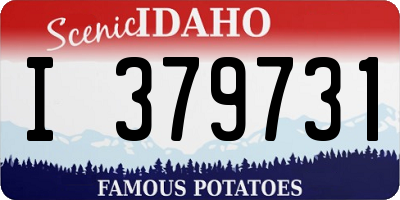 ID license plate I379731