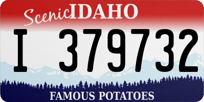 ID license plate I379732