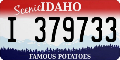 ID license plate I379733
