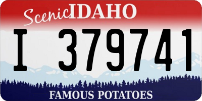 ID license plate I379741