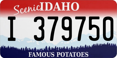 ID license plate I379750