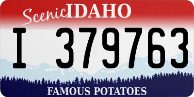 ID license plate I379763