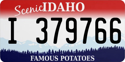 ID license plate I379766