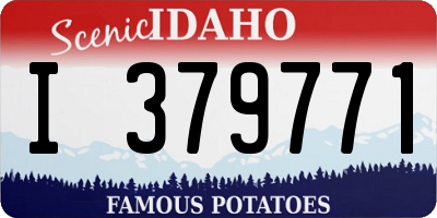 ID license plate I379771