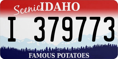 ID license plate I379773