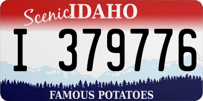 ID license plate I379776