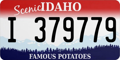 ID license plate I379779