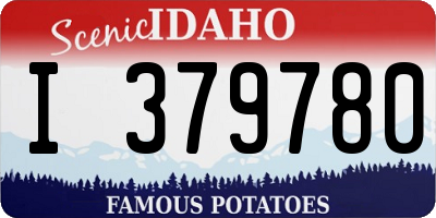 ID license plate I379780