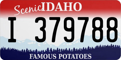ID license plate I379788