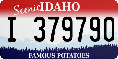 ID license plate I379790