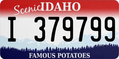 ID license plate I379799