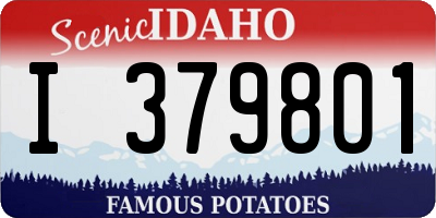 ID license plate I379801