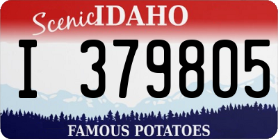 ID license plate I379805
