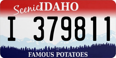 ID license plate I379811