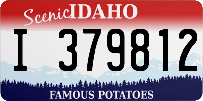 ID license plate I379812