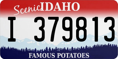 ID license plate I379813