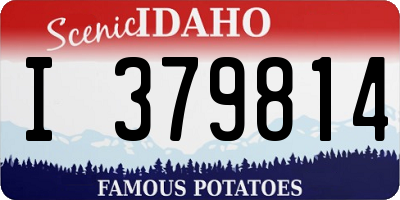 ID license plate I379814