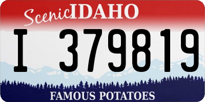 ID license plate I379819