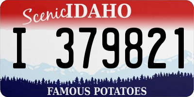 ID license plate I379821