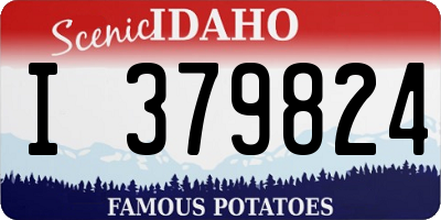 ID license plate I379824