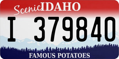 ID license plate I379840