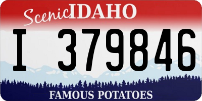 ID license plate I379846