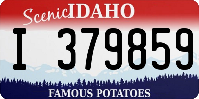 ID license plate I379859