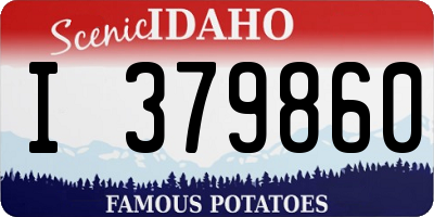 ID license plate I379860