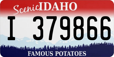 ID license plate I379866