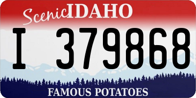 ID license plate I379868
