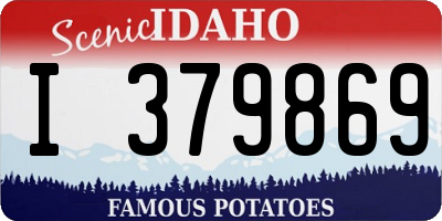ID license plate I379869