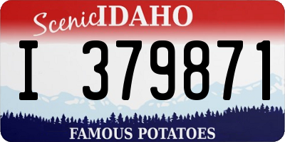 ID license plate I379871