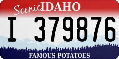 ID license plate I379876