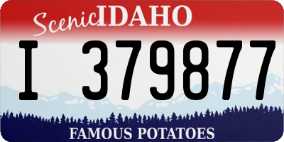 ID license plate I379877
