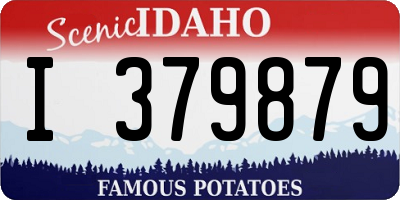 ID license plate I379879