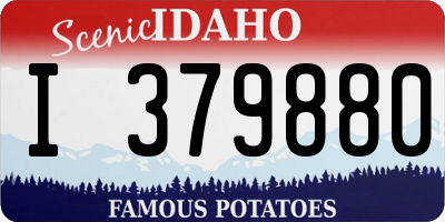 ID license plate I379880