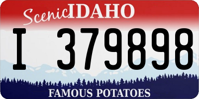 ID license plate I379898