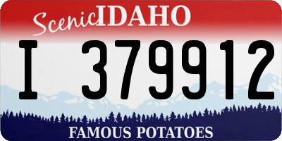 ID license plate I379912