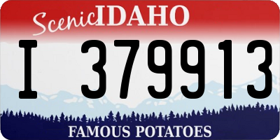 ID license plate I379913