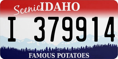 ID license plate I379914